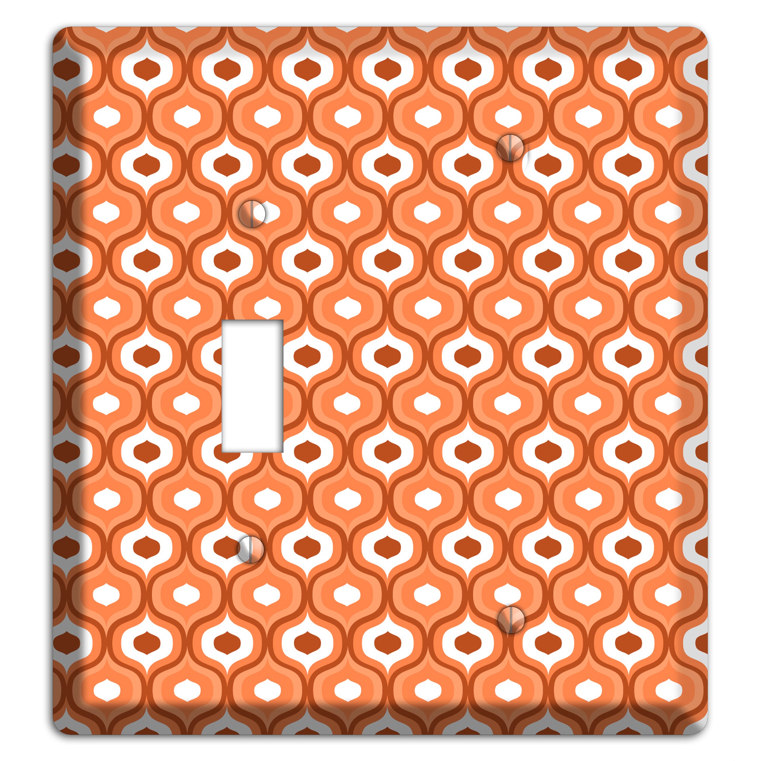 Coral Double Scallop Toggle / Blank Wallplate