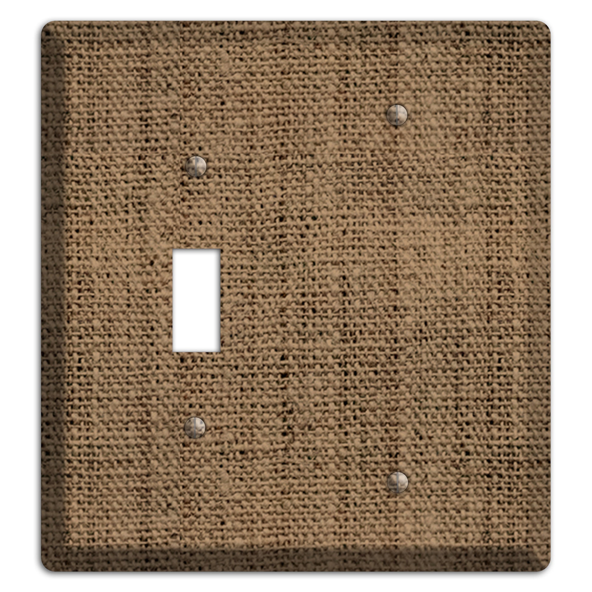 Shadow Burlap Toggle / Blank Wallplate