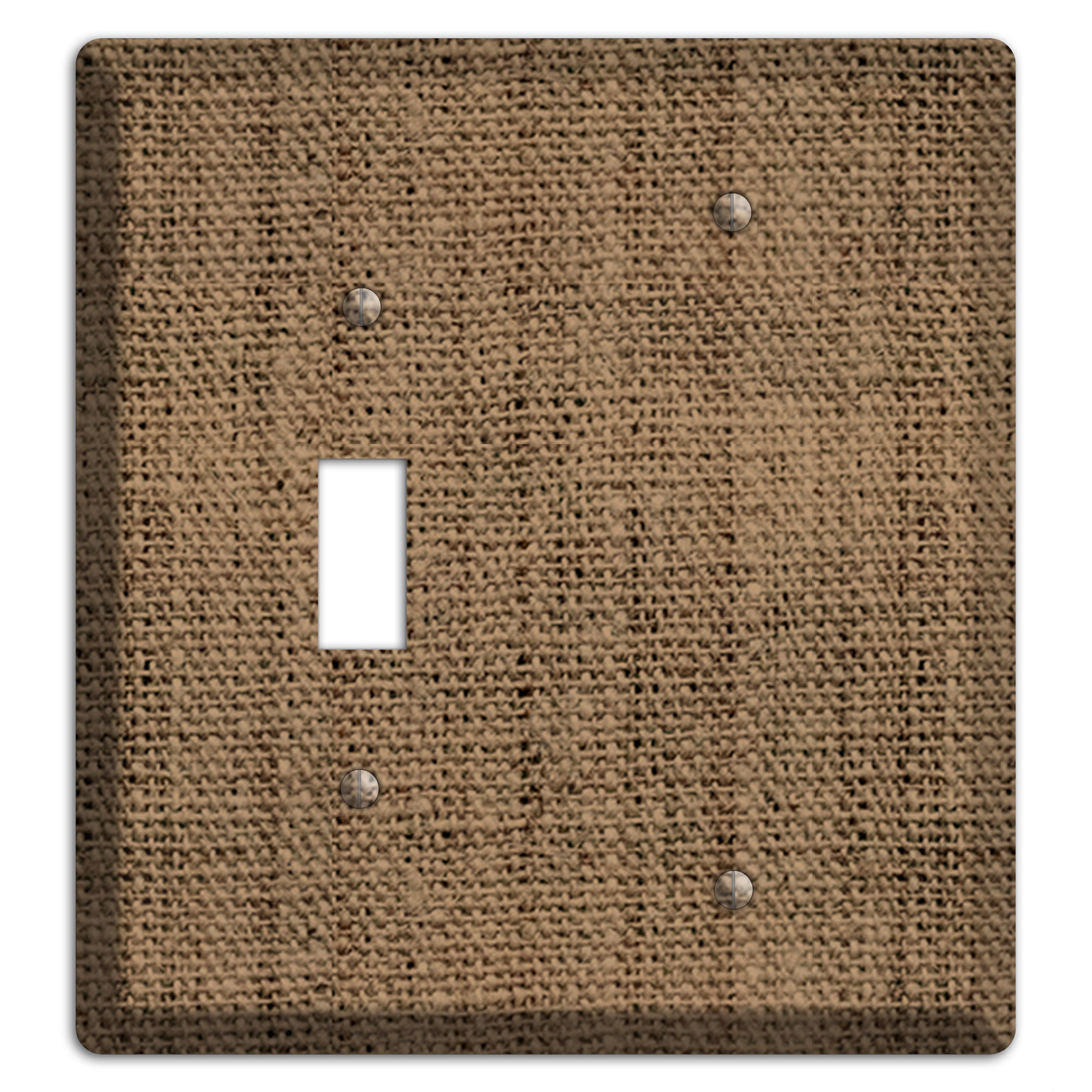 Shadow Burlap Toggle / Blank Wallplate
