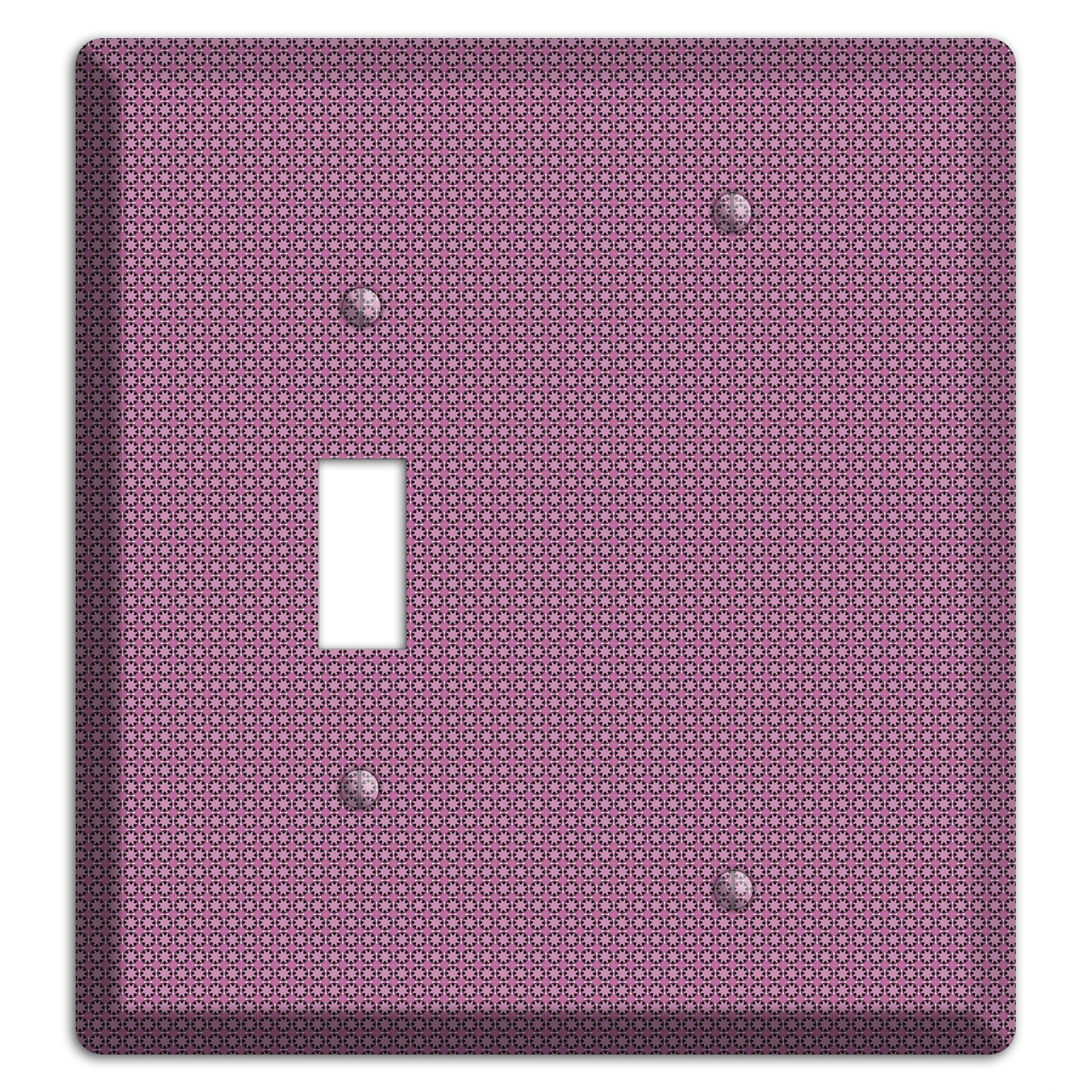 Multi Plum Tiled Tiny Foulard Toggle / Blank Wallplate