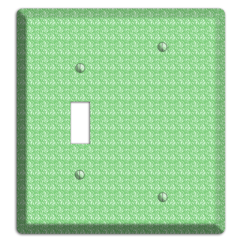 Green Pattern Toggle / Blank Wallplate