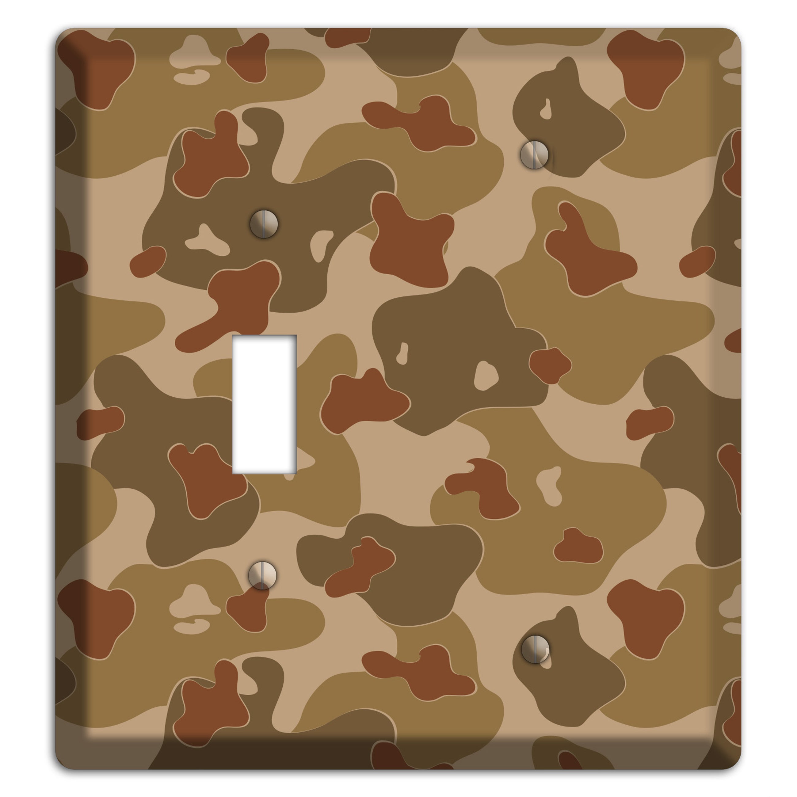 Earth Brown Camo Toggle / Blank Wallplate