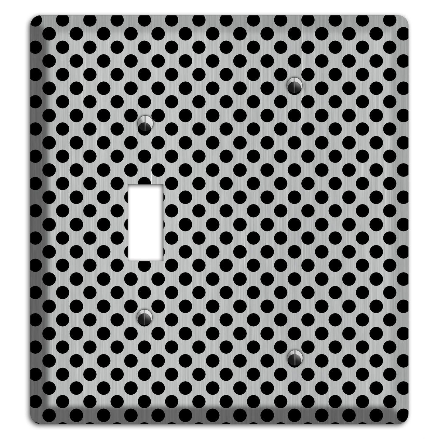 Packed Small Polka Dots Stainless Toggle / Blank Wallplate
