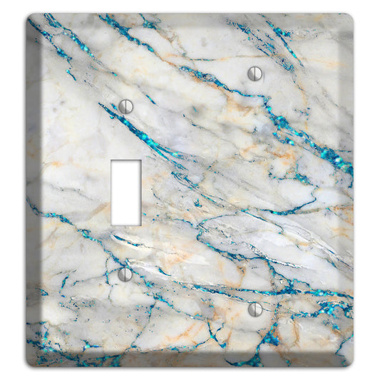 Bondi Blue Marble Toggle / Blank Wallplate