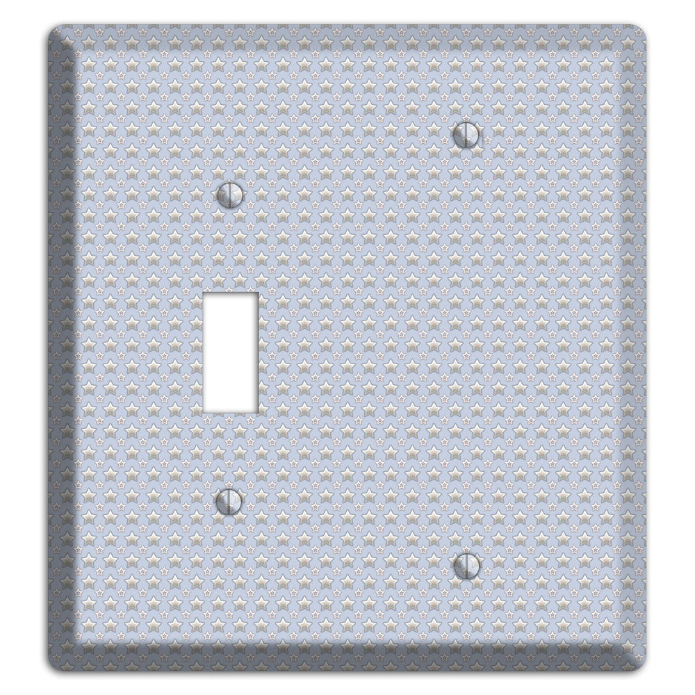 Grey Stars Toggle / Blank Wallplate