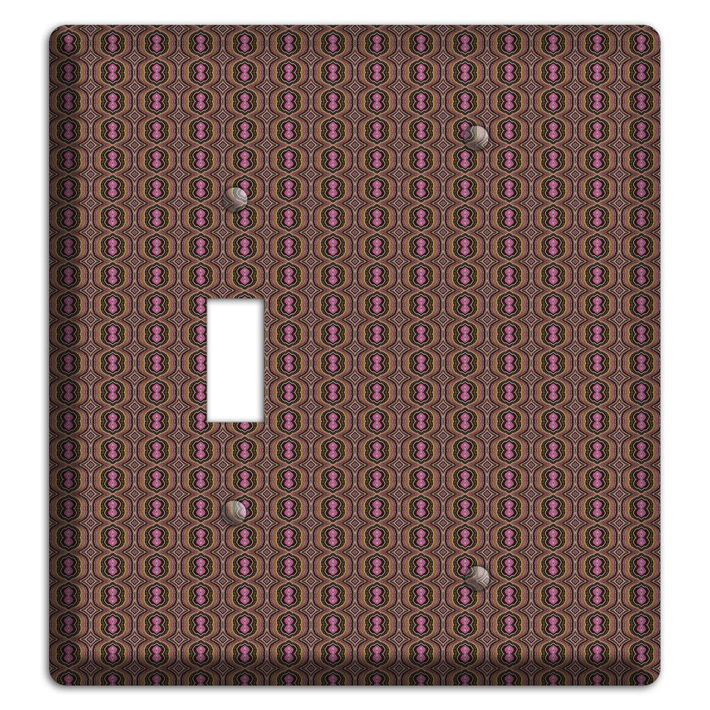 Brown Tapestry Toggle / Blank Wallplate