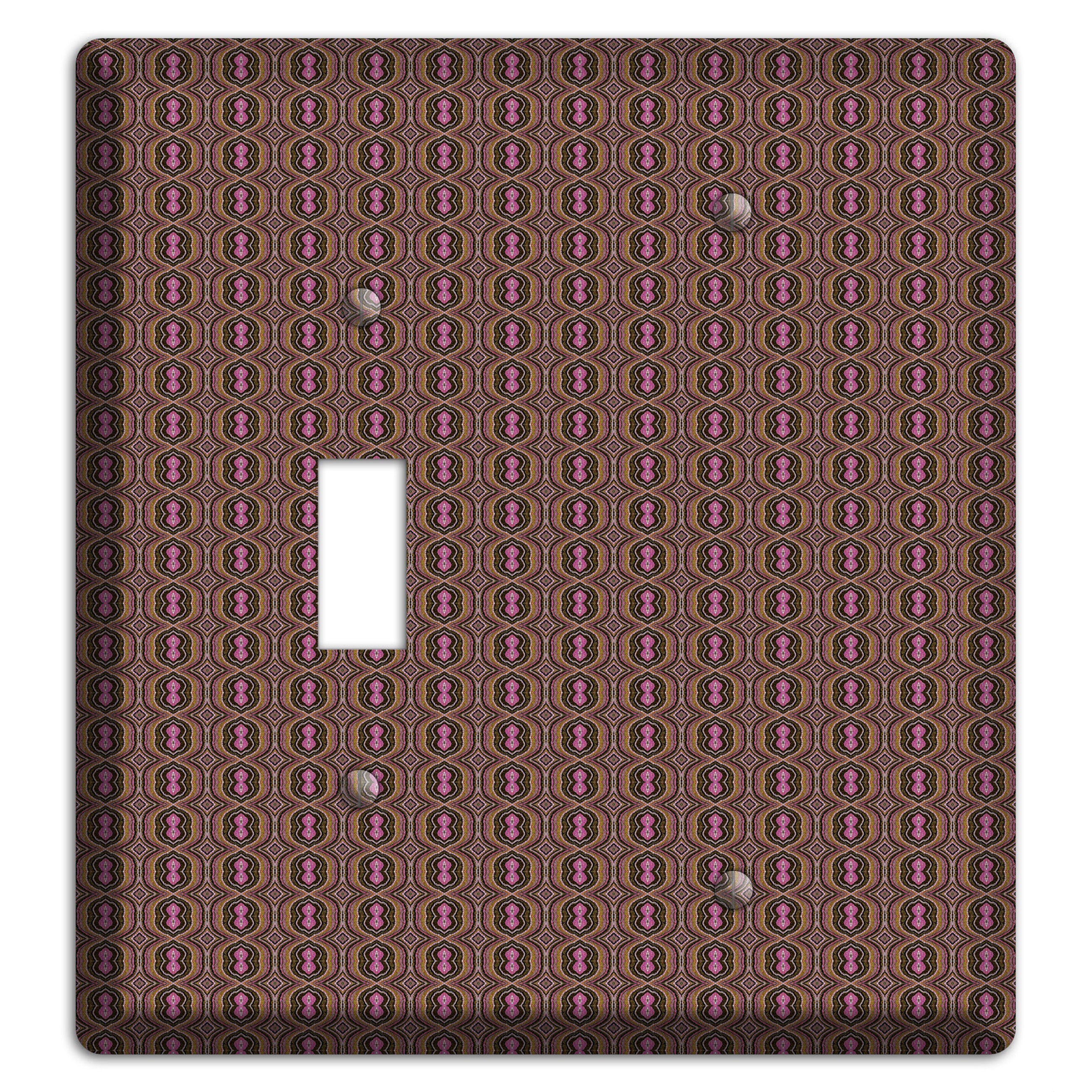 Brown Tapestry Toggle / Blank Wallplate