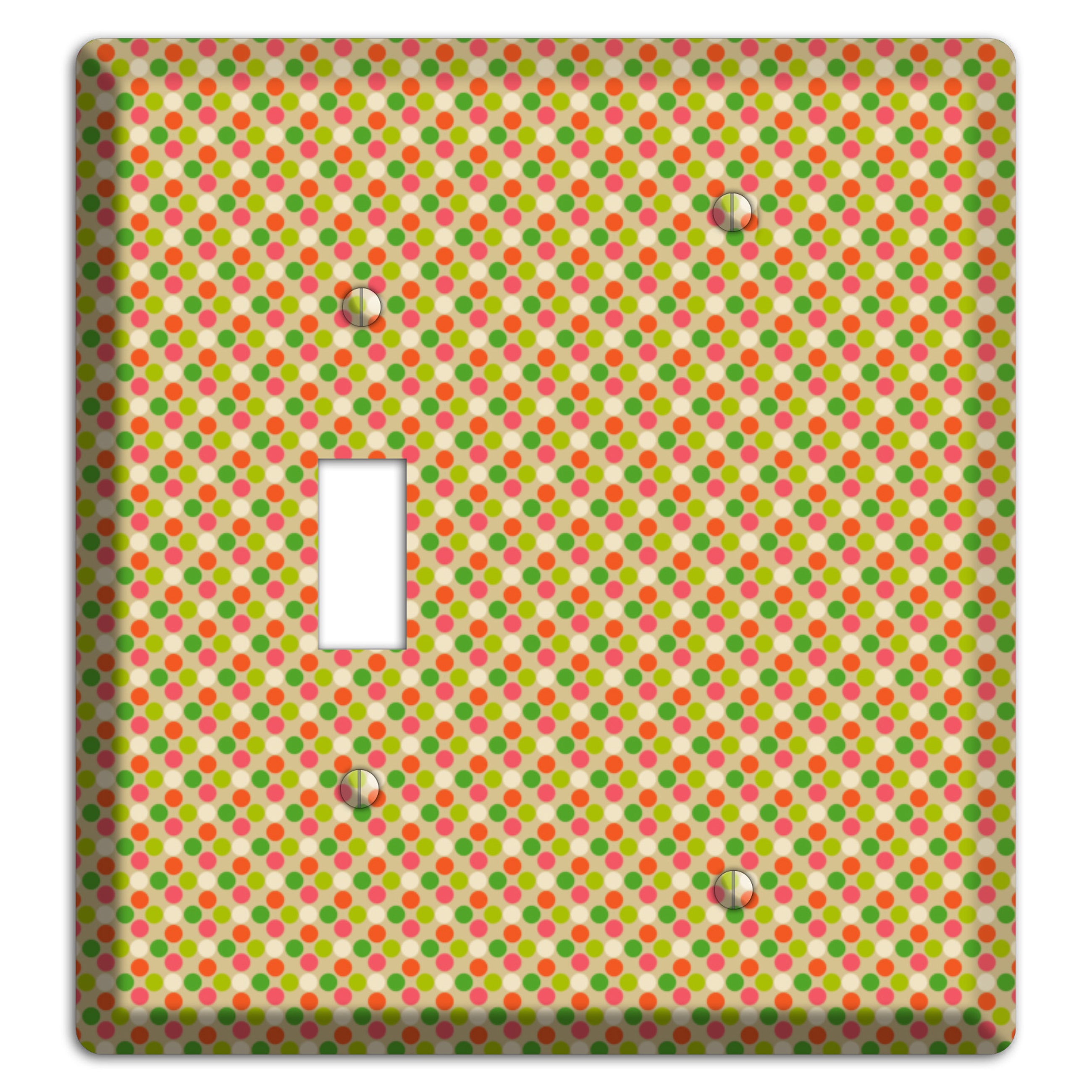 Yellow Plaid Toggle / Blank Wallplate