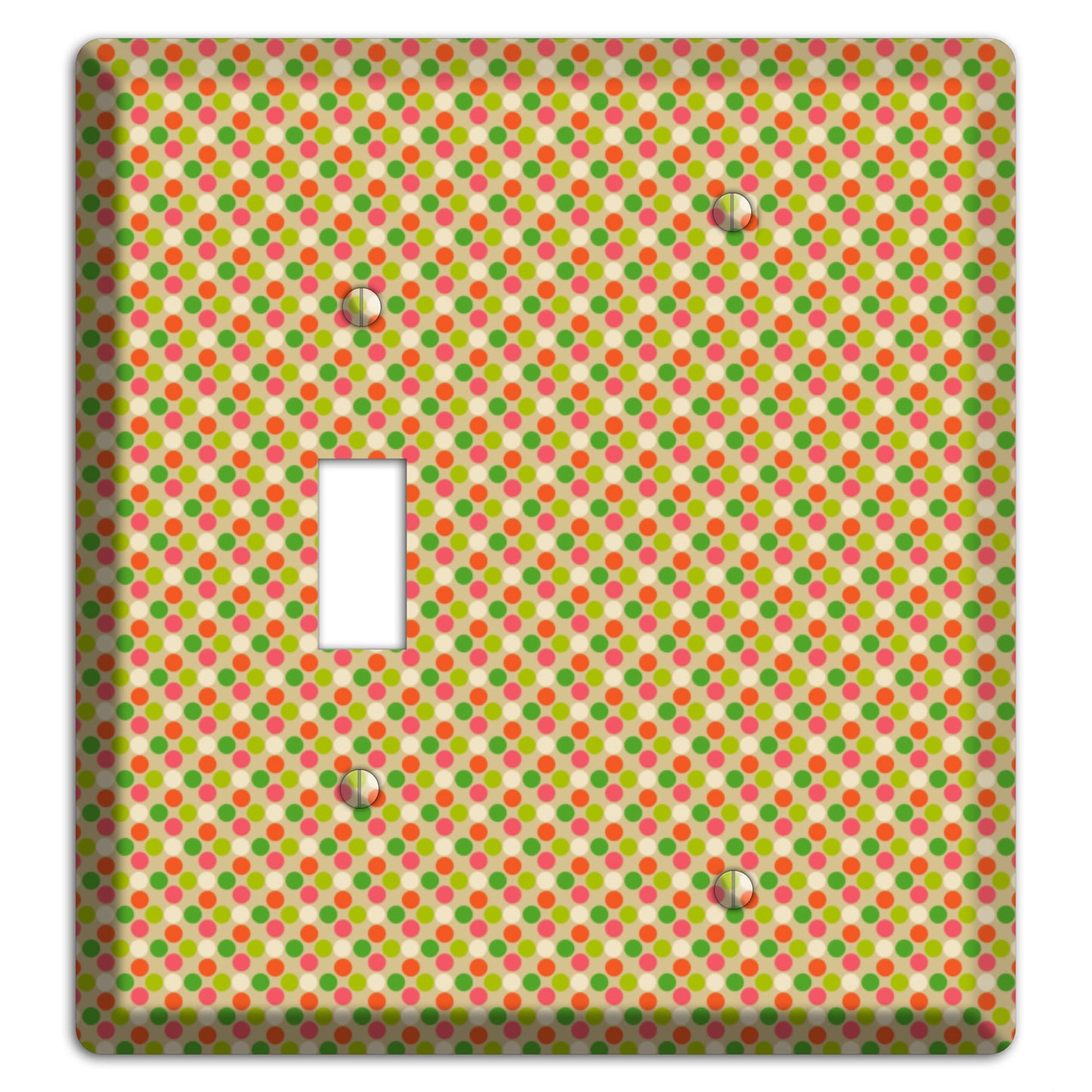 Yellow Plaid Toggle / Blank Wallplate