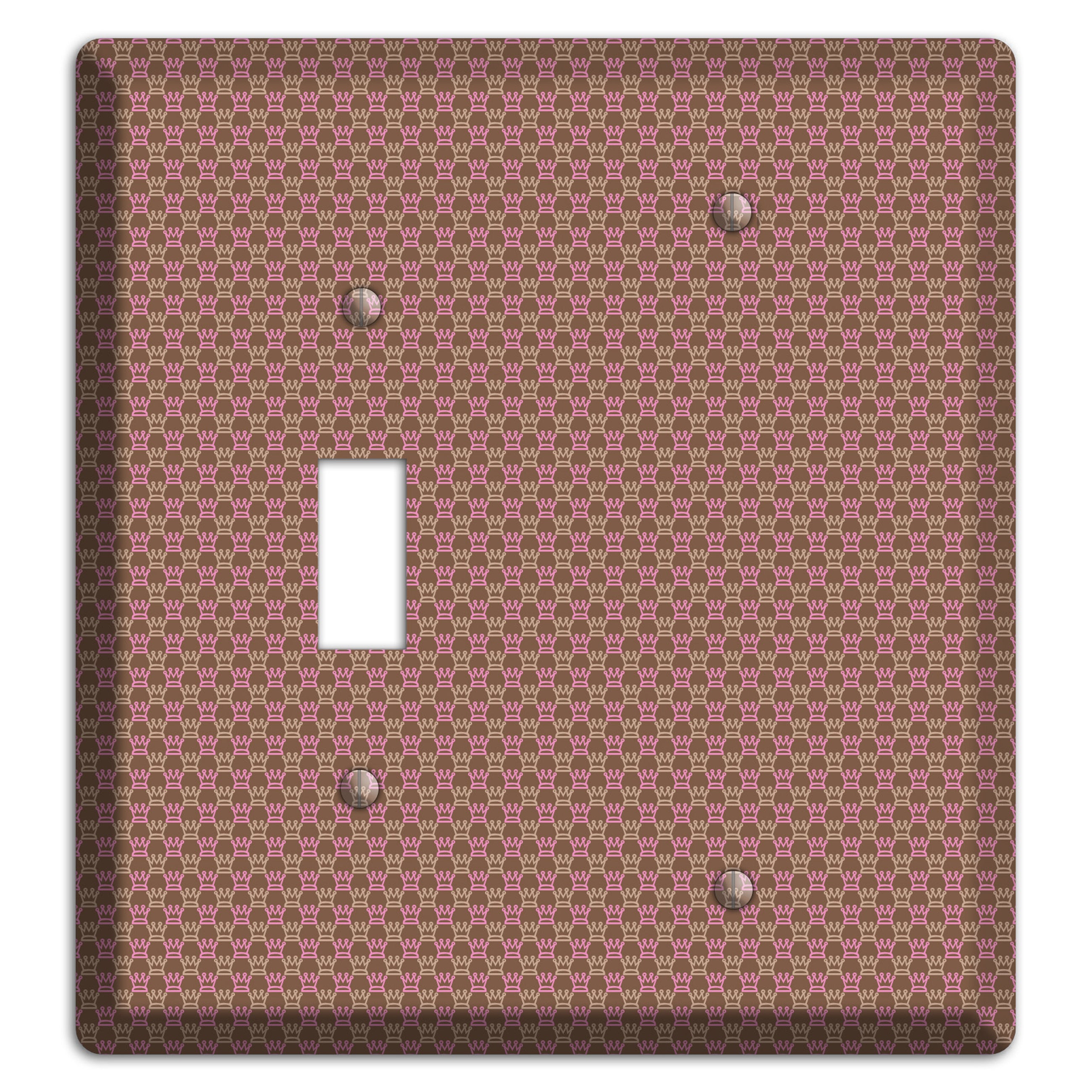 Brown Foulard Toggle / Blank Wallplate