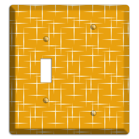 Orange Atomic Toggle / Blank Wallplate