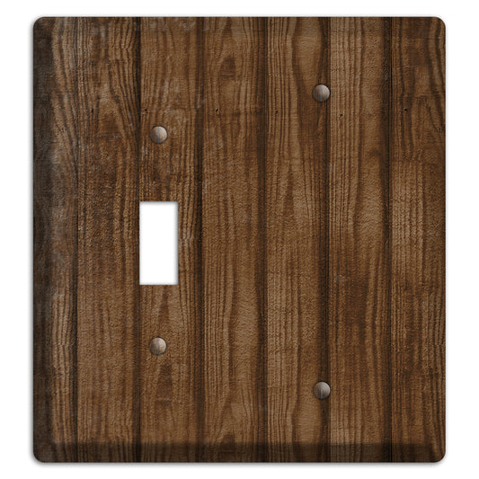Spice Weathered Wood Toggle / Blank Wallplate