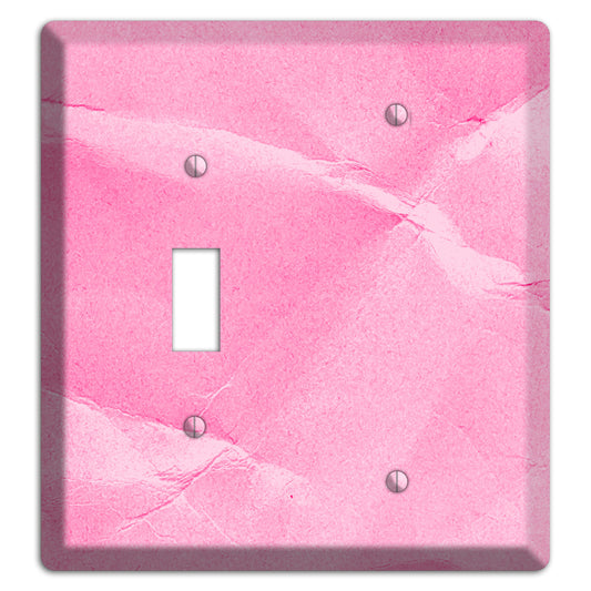 Carnation Pink Texture Toggle / Blank Wallplate