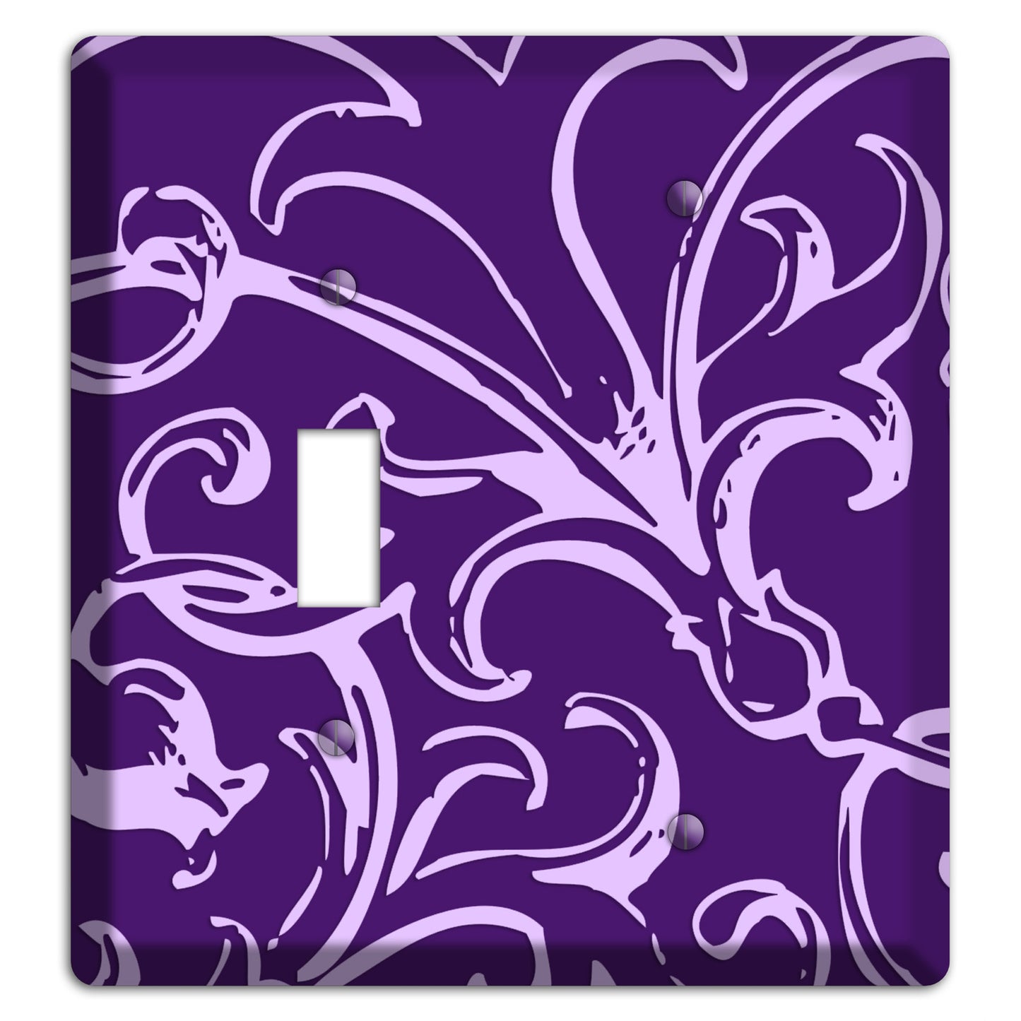 Victorian Purple Toggle / Blank Wallplate