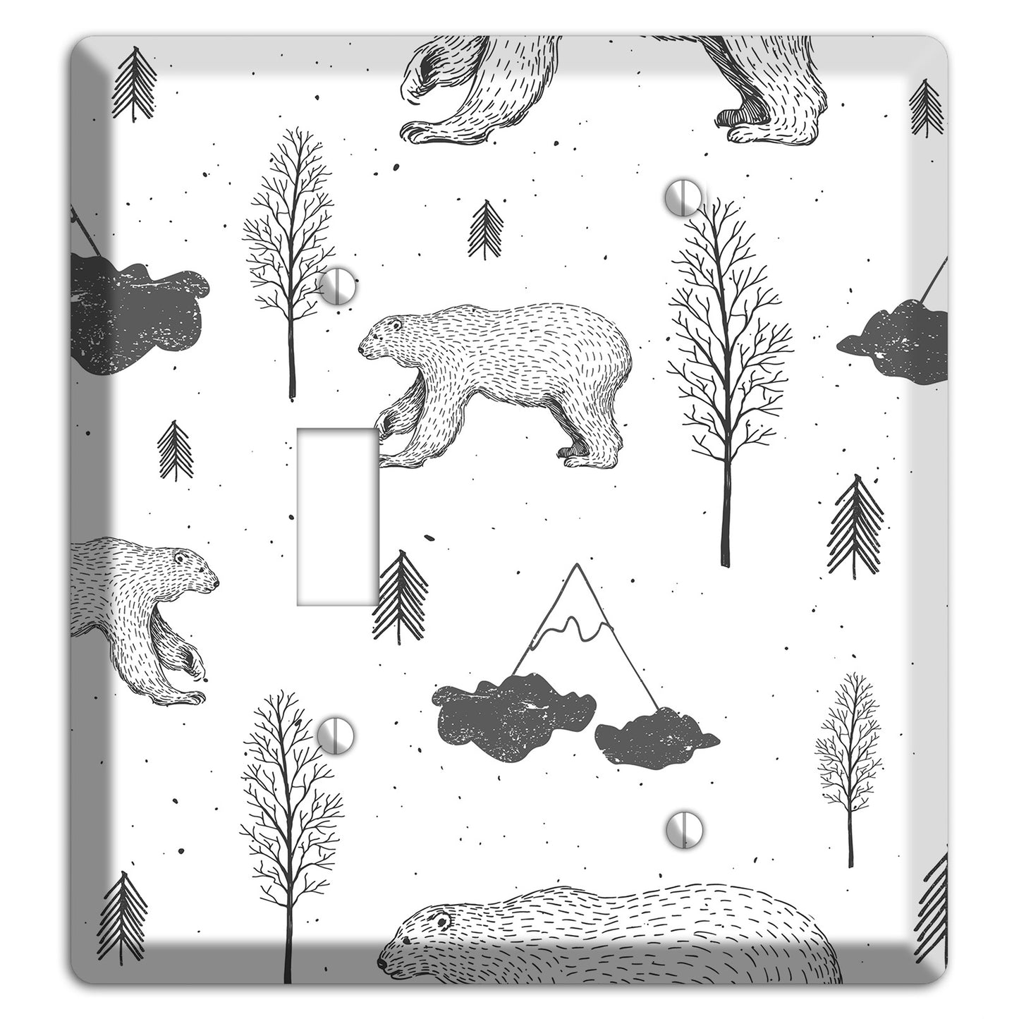 Wildlife Bear Toggle / Blank Wallplate