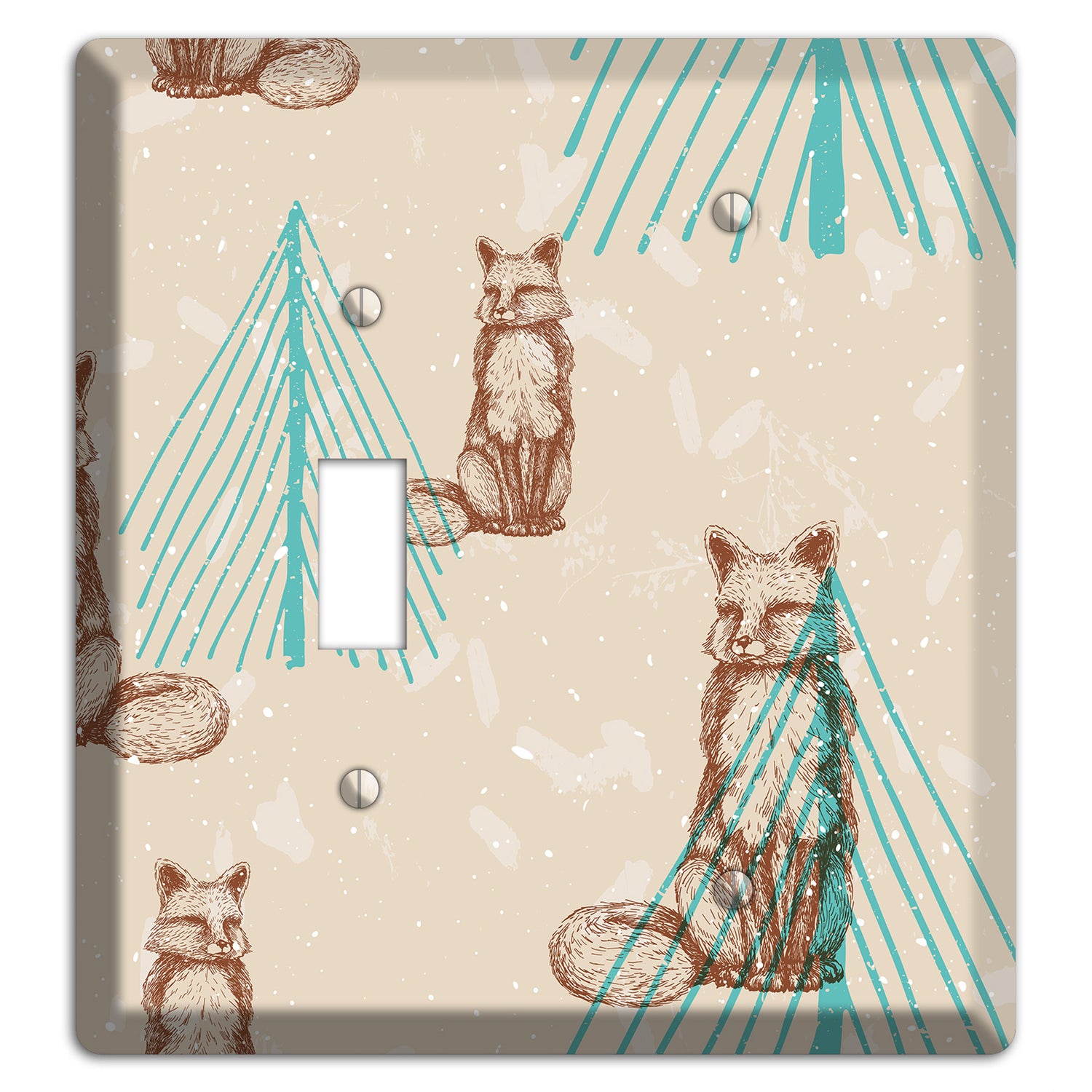 Wildlife Fox Toggle / Blank Wallplate