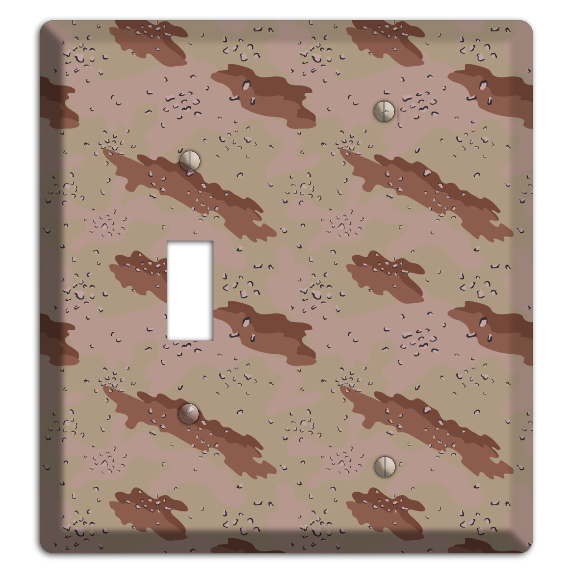 Chocolate Chip Camo Toggle / Blank Wallplate