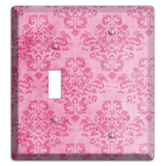 Beauty Bush Pink Texture Toggle / Blank Wallplate