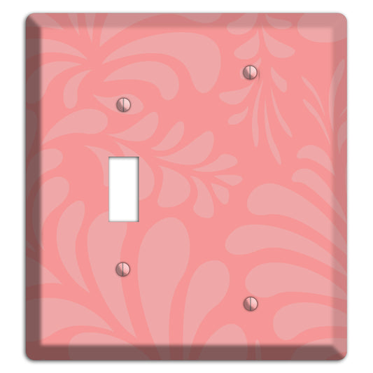 Pink Herati Toggle / Blank Wallplate