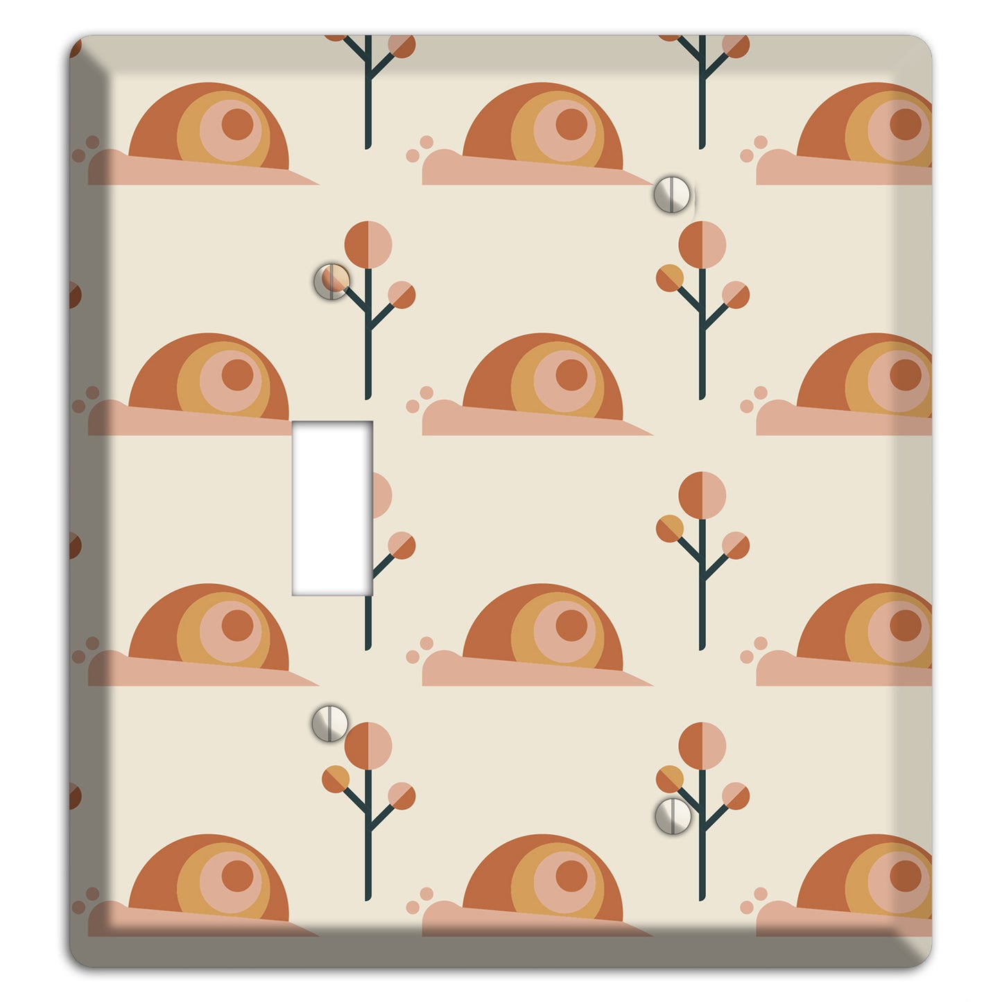 Retro Snails Toggle / Blank Wallplate