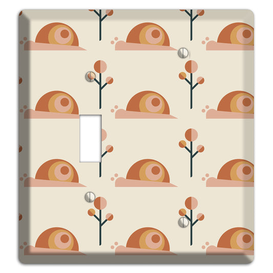 Retro Snails Toggle / Blank Wallplate
