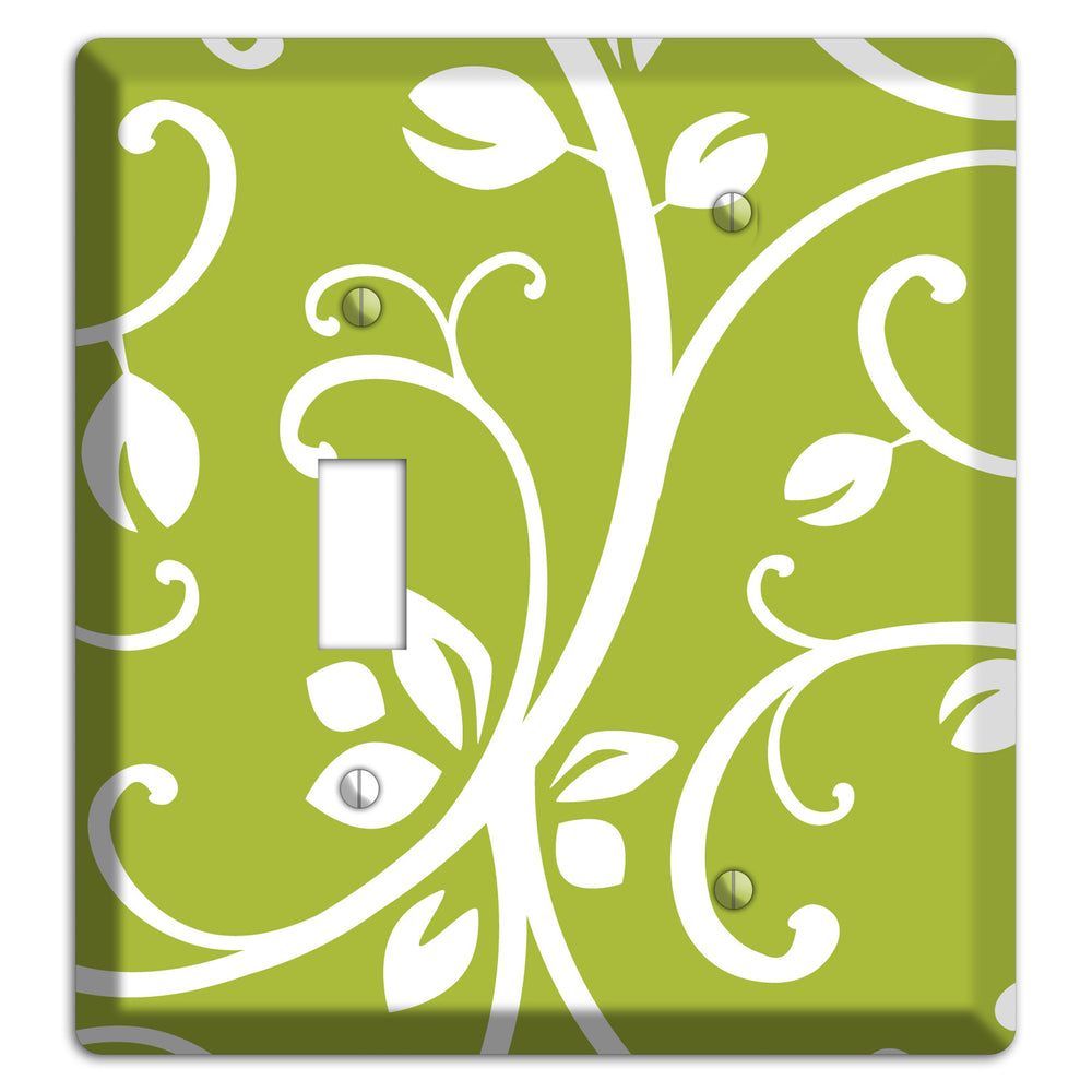 Green Bud Sprig Toggle / Blank Wallplate