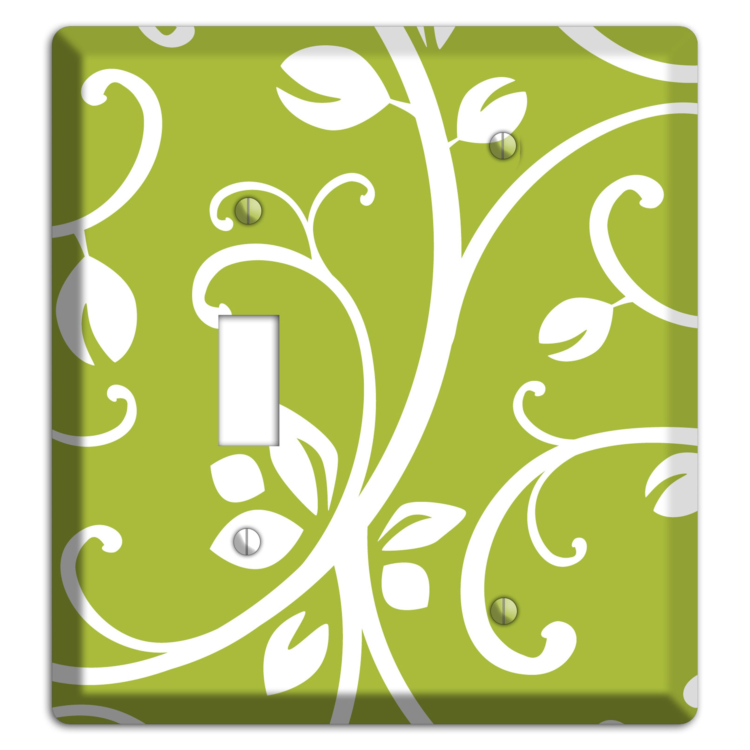 Green Bud Sprig Toggle / Blank Wallplate