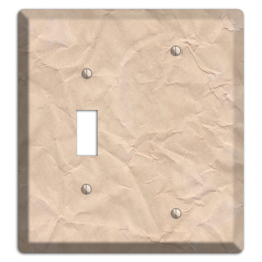 Aged Paper 5 Toggle / Blank Wallplate