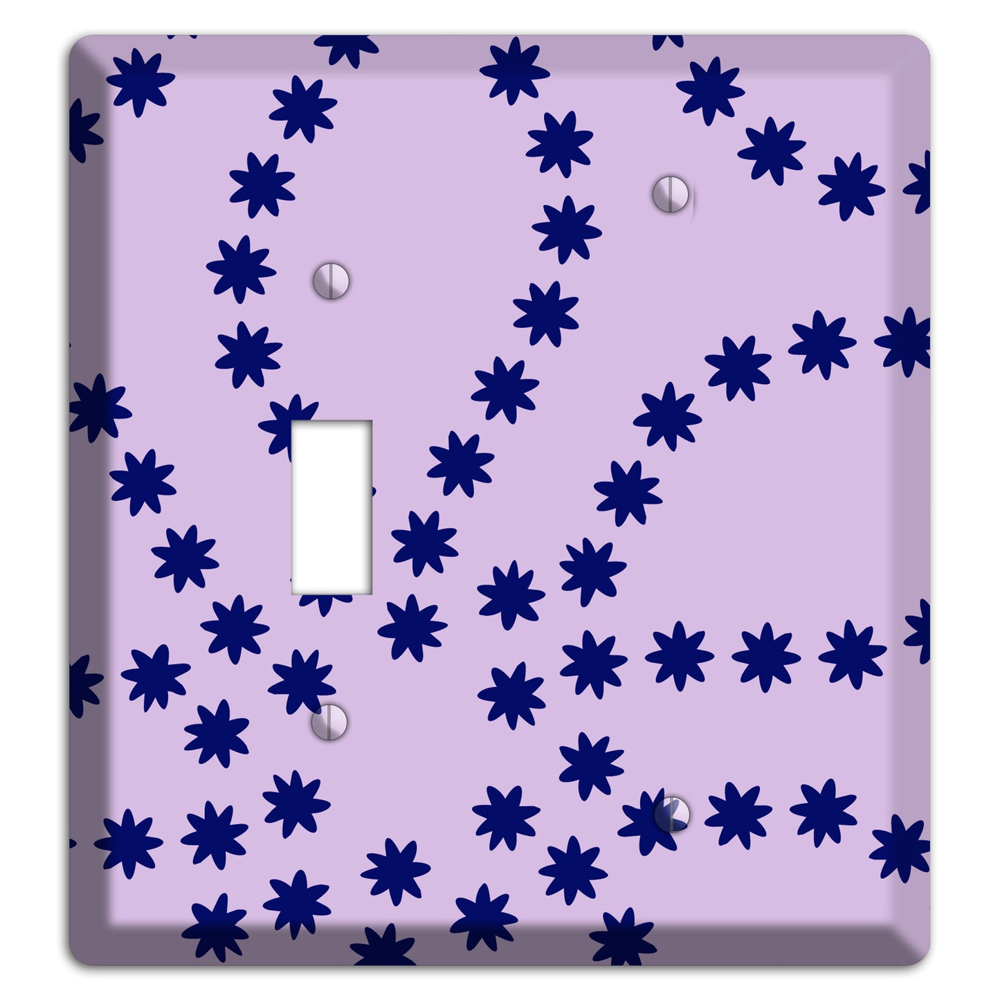 Lavender with Purple Constellation Toggle / Blank Wallplate