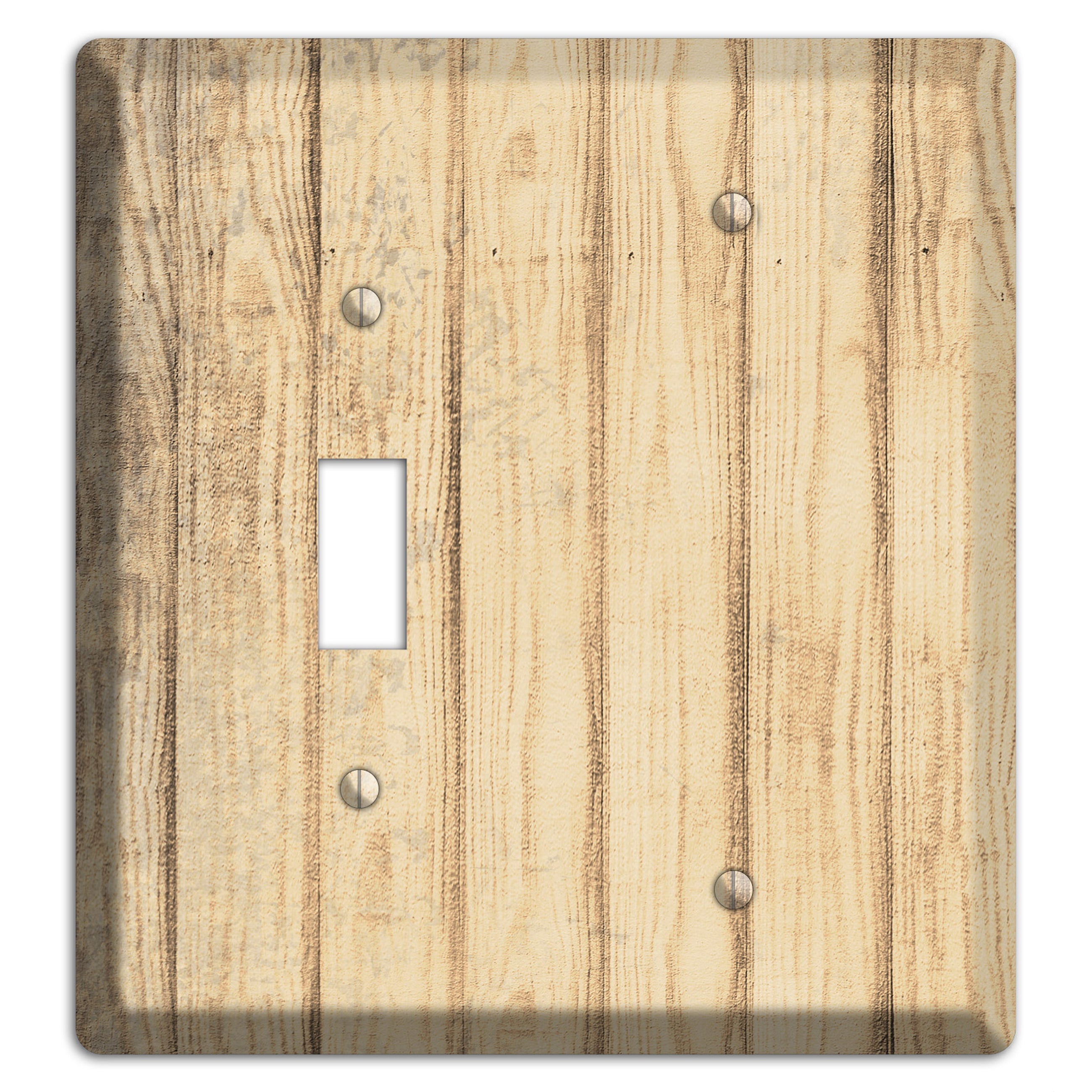 Hampton Weathered Wood Toggle / Blank Wallplate
