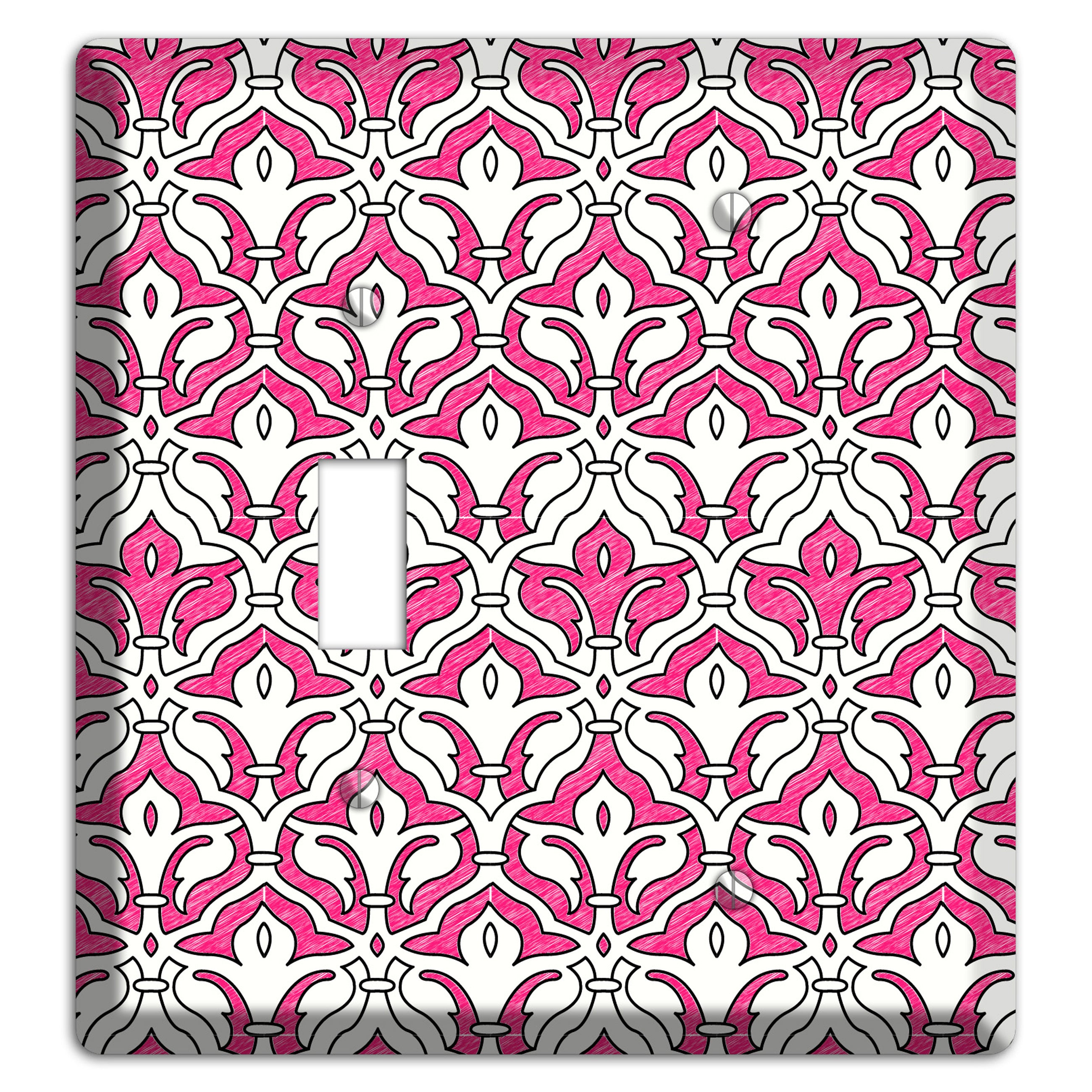 Pink Scallop Tapestry Toggle / Blank Wallplate