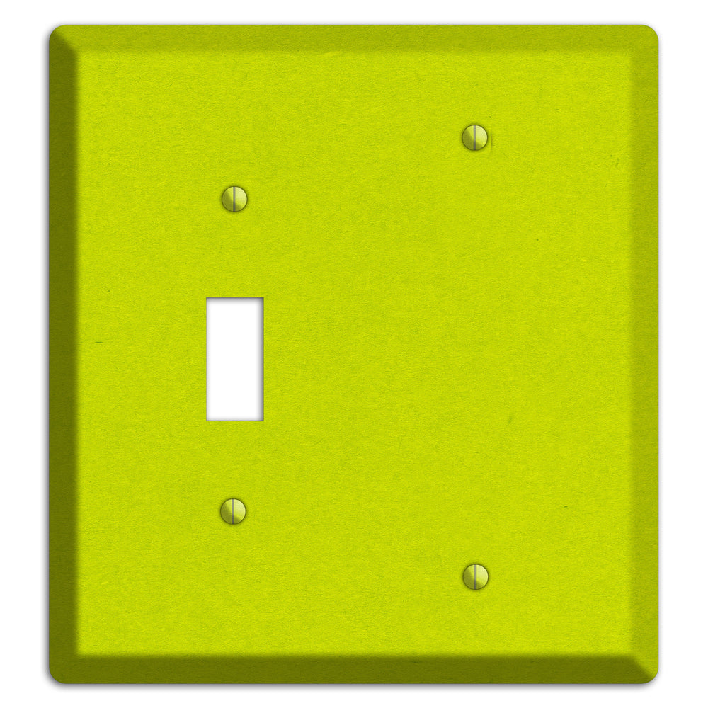 Electric Lime Kraft Toggle / Blank Wallplate