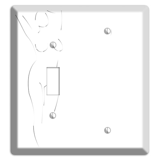 Abstract Nude Toggle / Blank Wallplate
