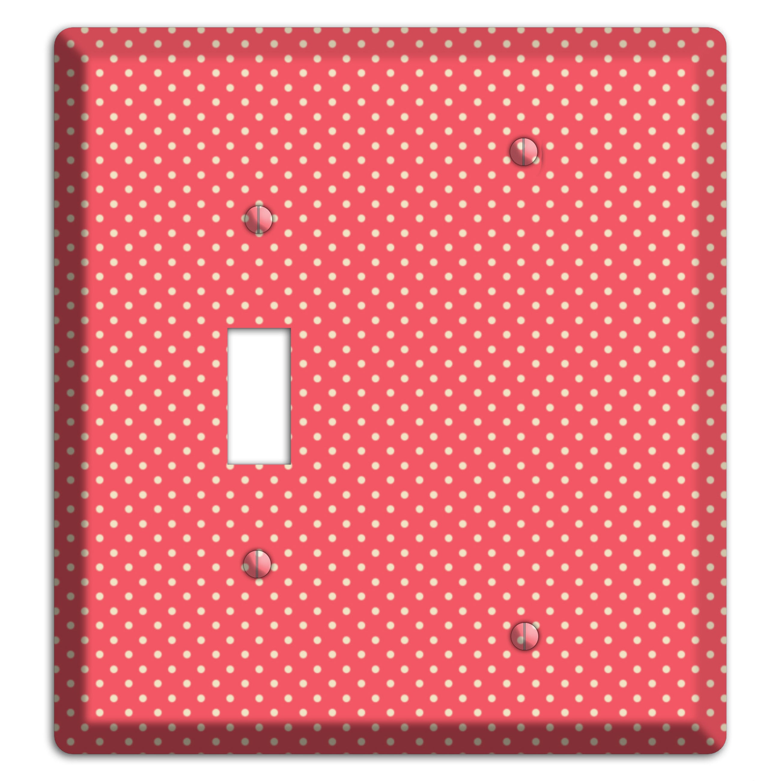 Multi Pink Tiny Polka Dots Toggle / Blank Wallplate