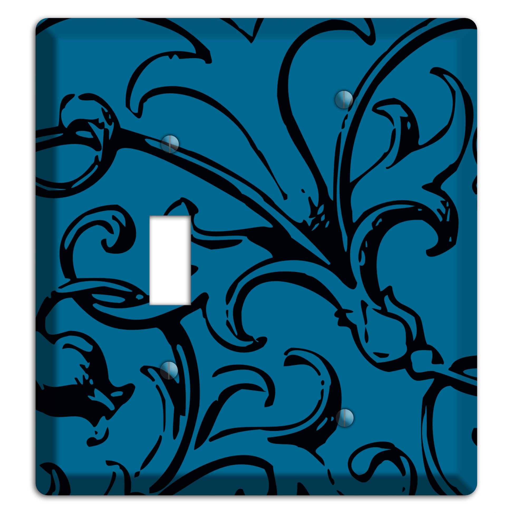 Victorian Blue Toggle / Blank Wallplate