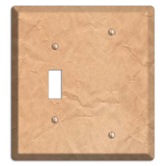 Aged Paper 6 Toggle / Blank Wallplate