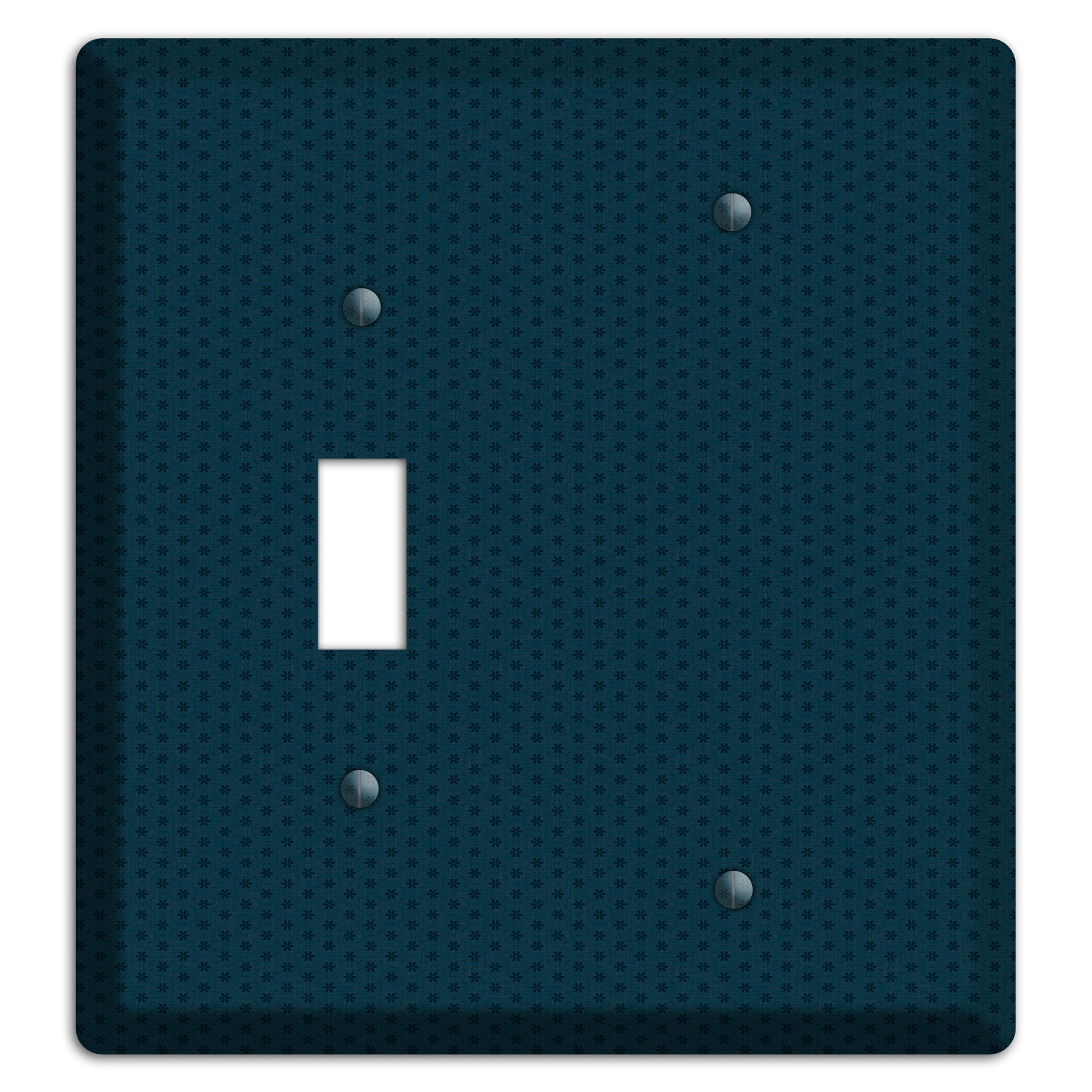 Blue with Tiny Asters Toggle / Blank Wallplate
