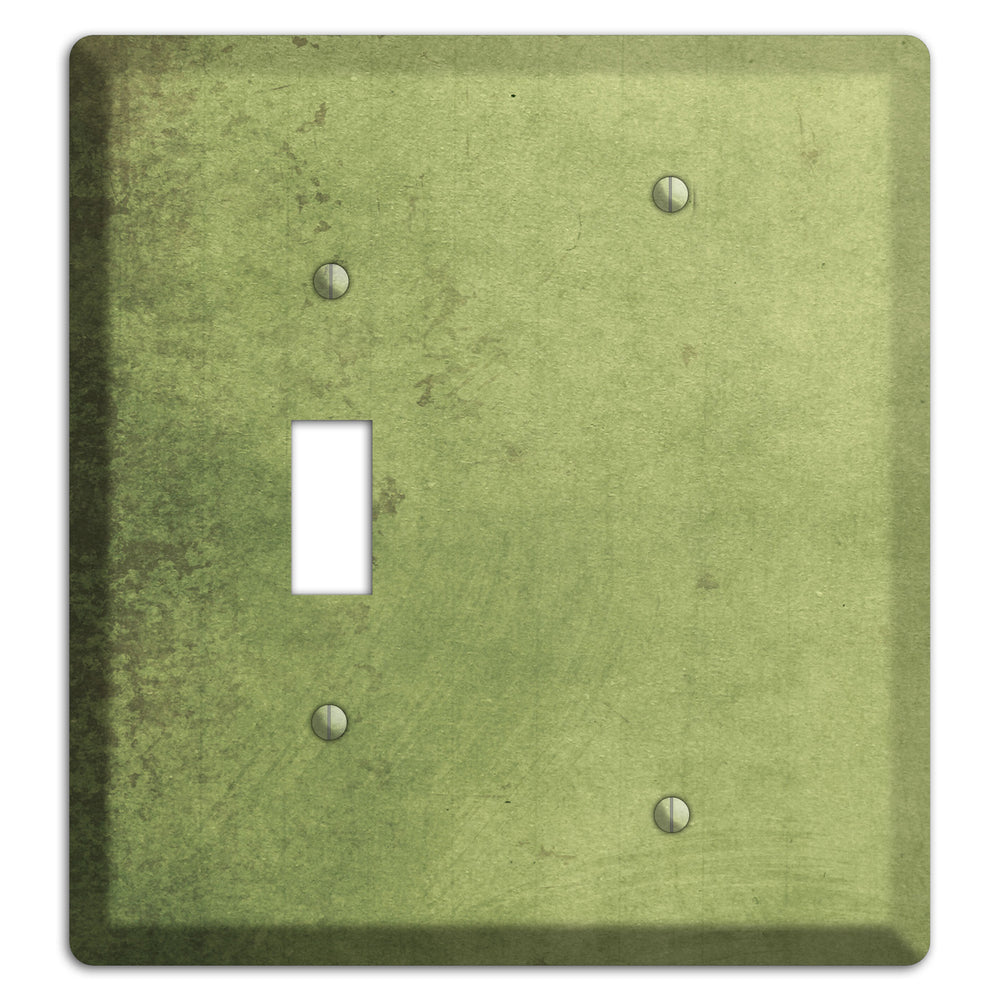 Green Smoke Vintage Grunge Toggle / Blank Wallplate