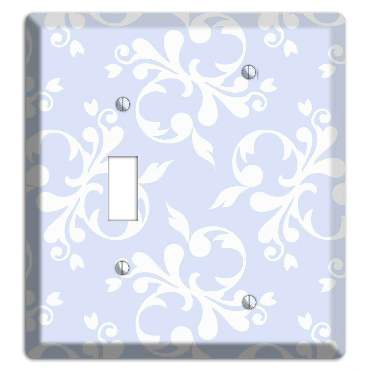 Light Blue Victorian Toile Toggle / Blank Wallplate