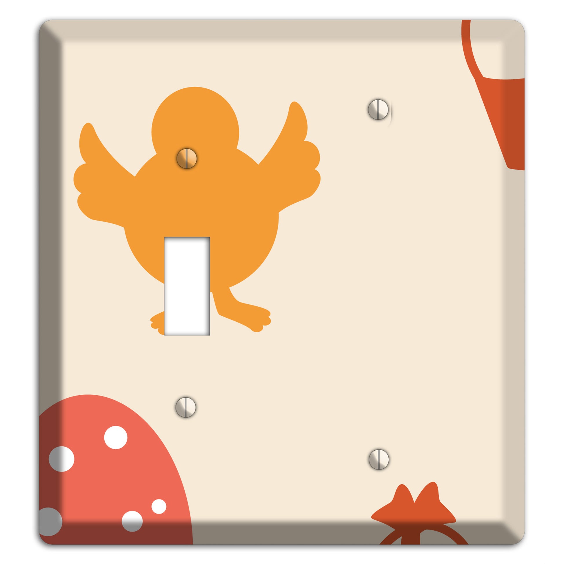 Yellow Chick Toggle / Blank Wallplate