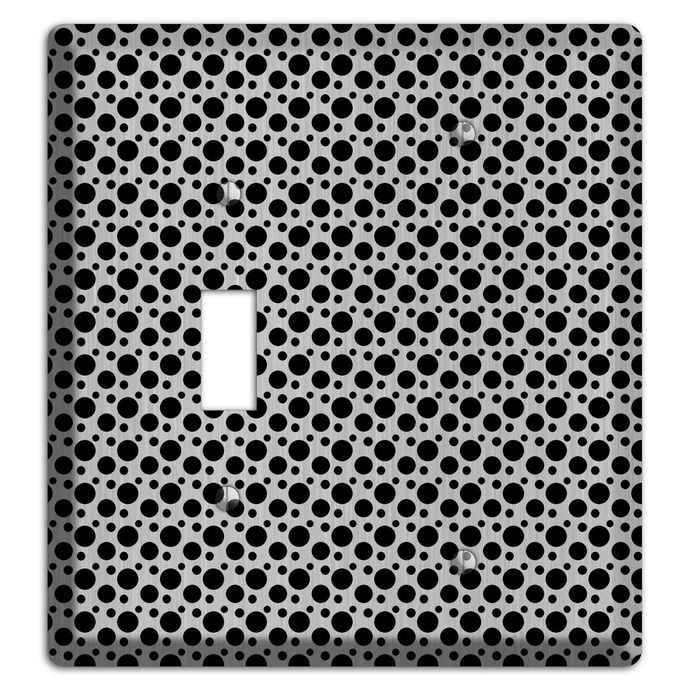 Small and Tiny Polka Dots Stainless Steel Toggle / Blank Wallplate