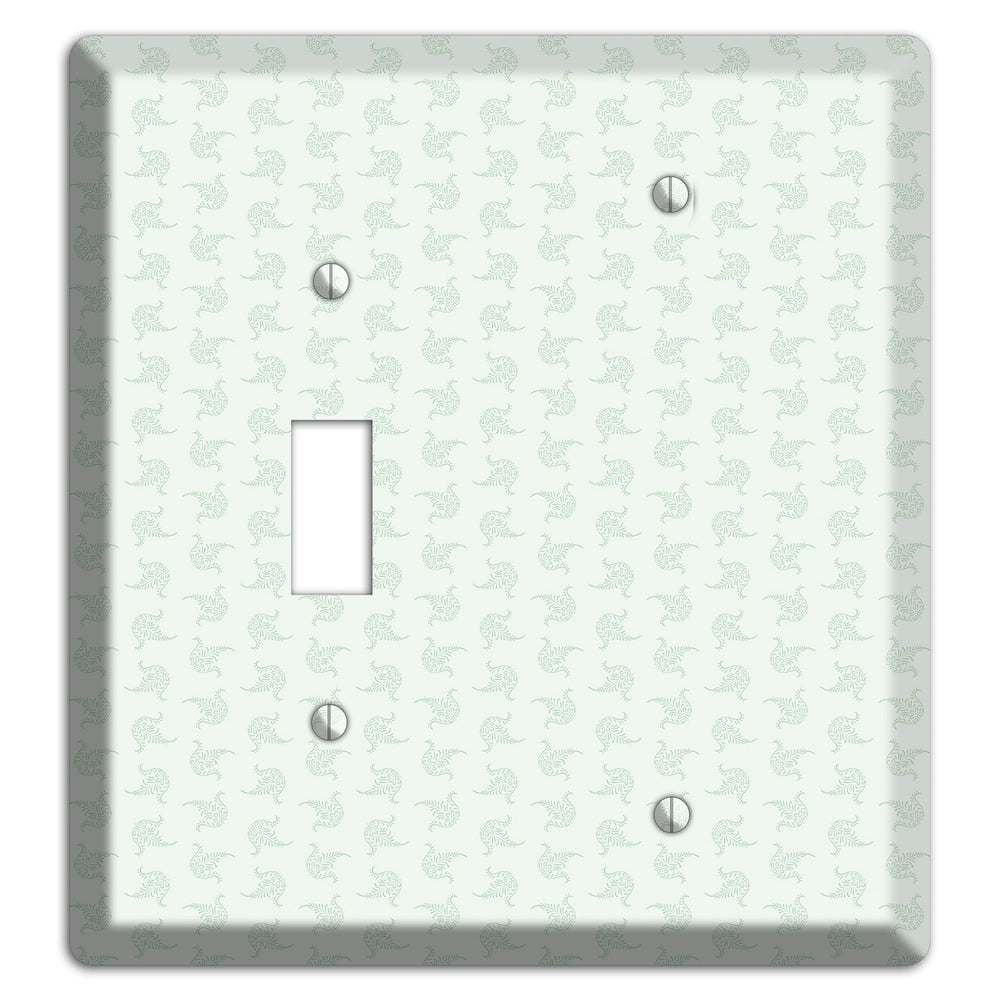 Mint Tiny Trefoil Cartouche Toggle / Blank Wallplate