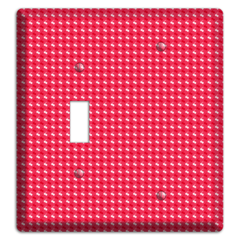 Red with White Motif Toggle / Blank Wallplate