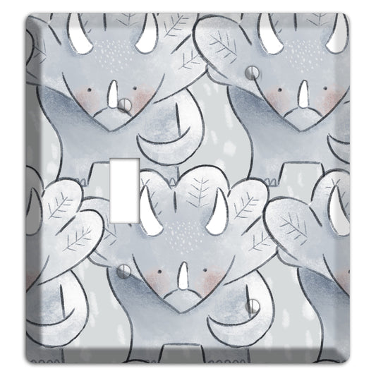 Triceratops Toggle / Blank Wallplate