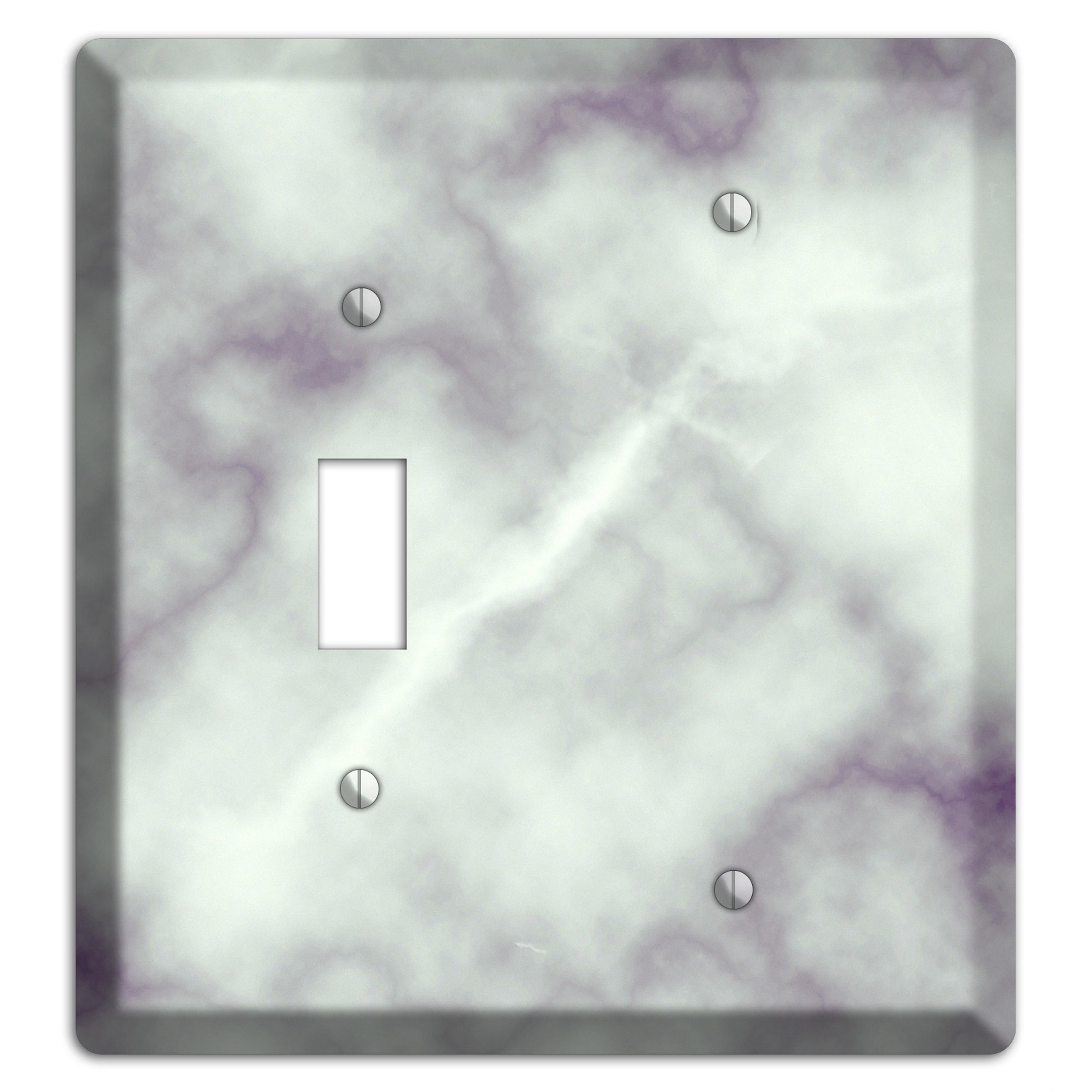 Gray Nurse Marble Toggle / Blank Wallplate