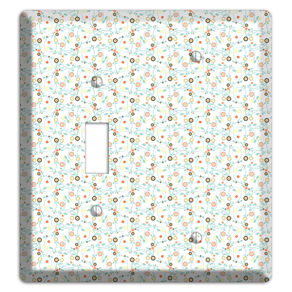 Small Cute Flowers Toggle / Blank Wallplate