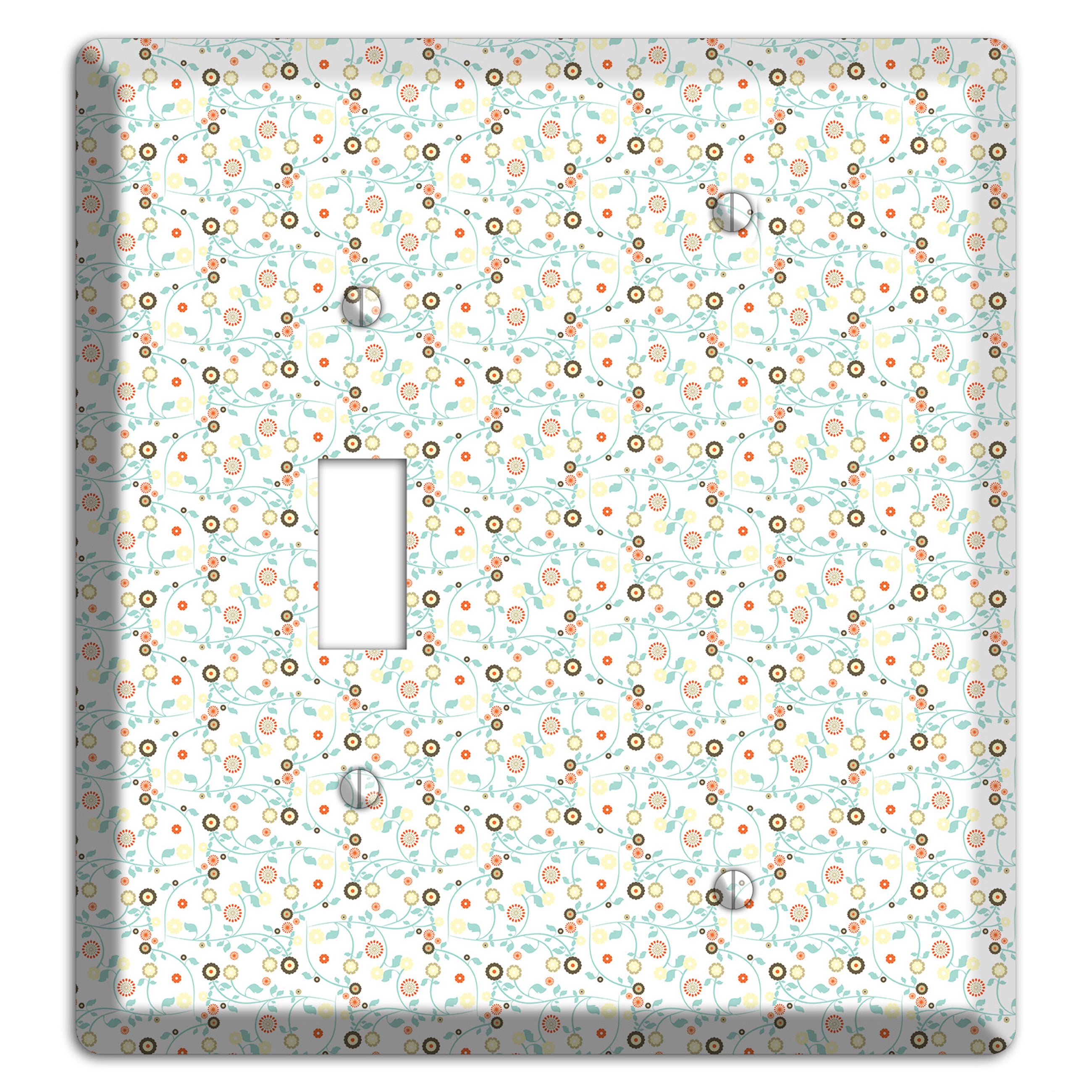 Small Cute Flowers Toggle / Blank Wallplate