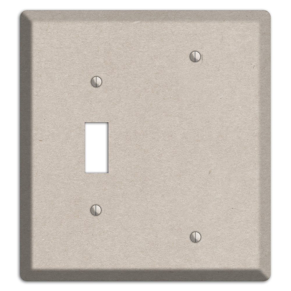 Bison Hide Kraft Toggle / Blank Wallplate
