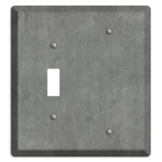 Stucco Grey Toggle / Blank Wallplate