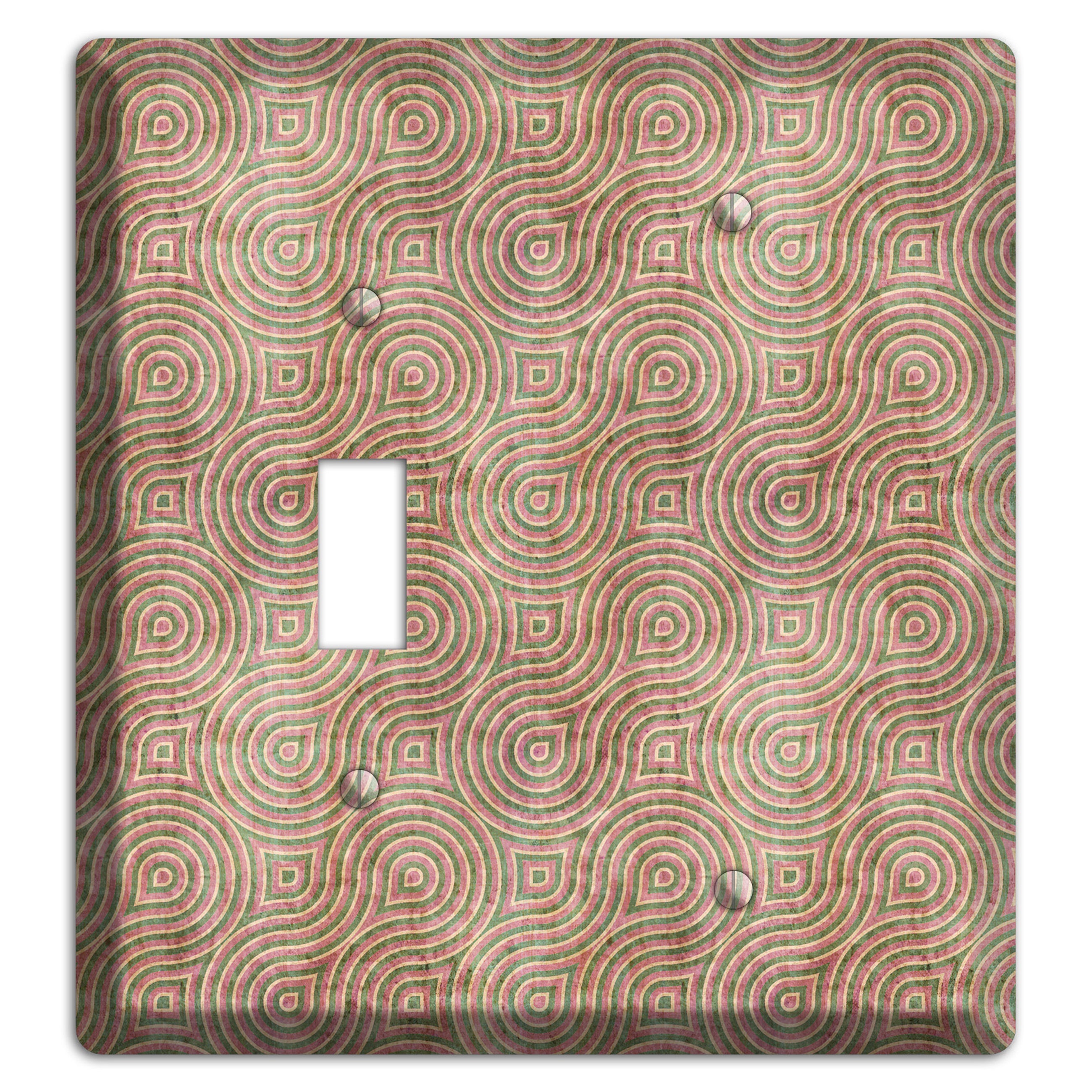 Brown Swirl Toggle / Blank Wallplate